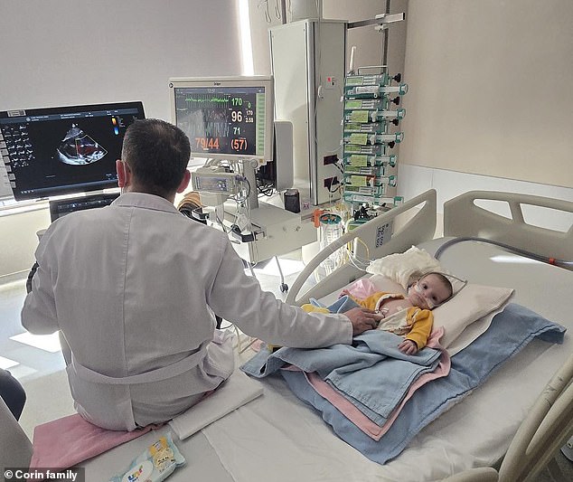 Doctors at Koc University Hospital treat little Maverick who has dilated cardiomyopathy
