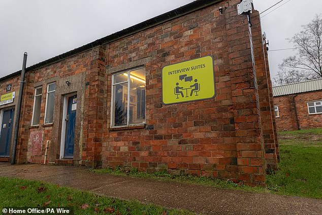 The outside of an interview suite at Crowborough Training Camp in East Sussex