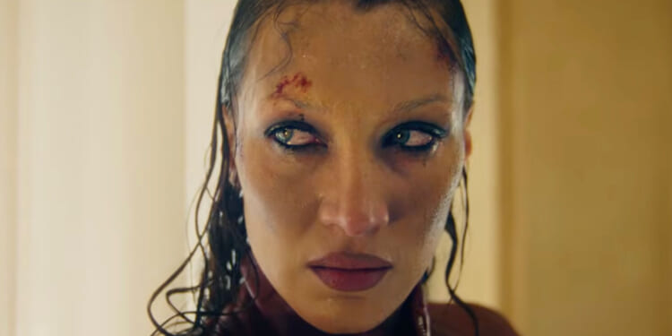 Bella Hadid fans horrified as supermodel is left bloody and dismembered in The Beauty’s 'unwatchable' opening scene