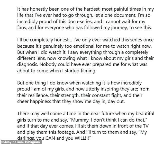 Alongside the teaser, Jesy wrote: Isn¿t it crazy how the universe works, and how it¿s all divine timing? Last year, I decided that when I fell pregnant, I wanted to document everything'