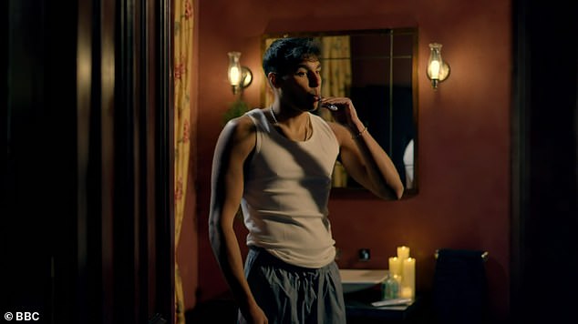 However, fans may be disappointed to learn that contestants do not actually stay in the castle overnight (contestant Faraaz pictured)