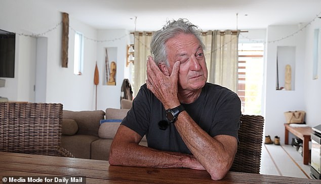 Chris' grief was evident as he recalled the day his wife passed away