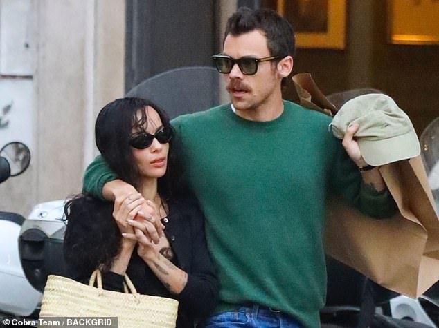 Harry Styles wth Zoe Kravitz on holiday in Italy last year