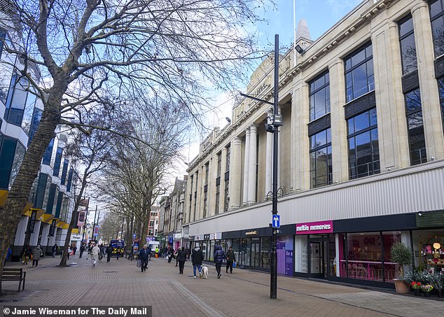 Croydon high street features some popular shops including Marks and Spencer, Primark and Next
