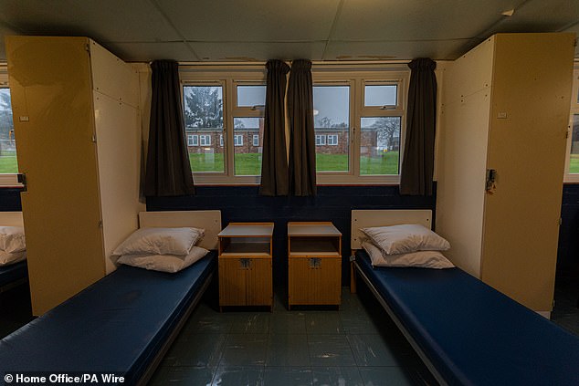 Beds at the former army training camp