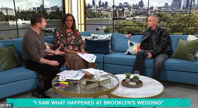 The 60-year-old appeared on the ITV show to chat to hosts Alison Hammond and Dermot O'Leary about the 26-year-old's six-page Instagram statement that he posed on Monday