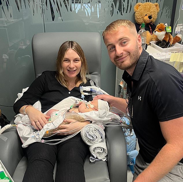 The couple, from Warrington, opted for a home birth because they were worried about the state of maternity services and thought it would be safer