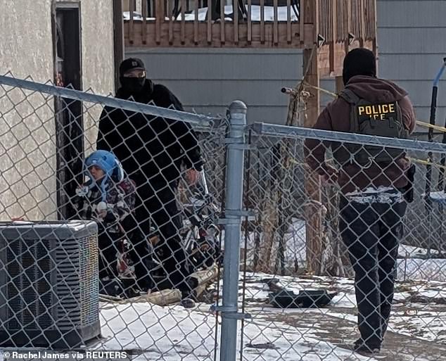 Ramos was seen in images that circulated social media this week wearing a bunny-shaped beanie and appearing upset as ICE agents descended on his home