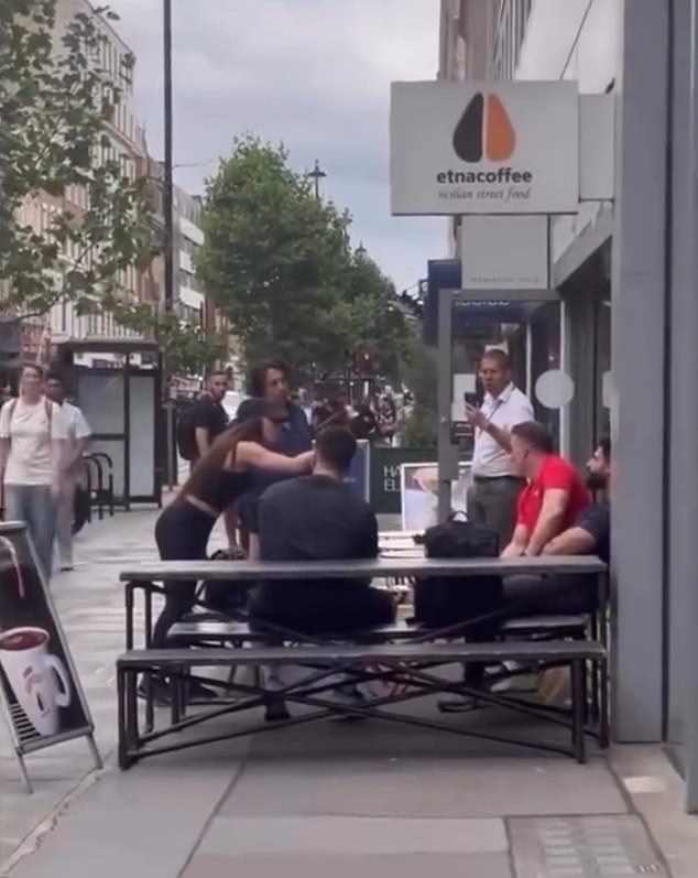 Clarke, who had been binge drinking then accused innocent families of 'killing babies' before screaming 'Free Palestine'.