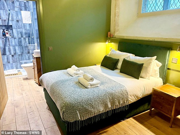 The bedrooms are also now done up, and show off the couple's hard work in preserving the old while also bringing it into the modern era