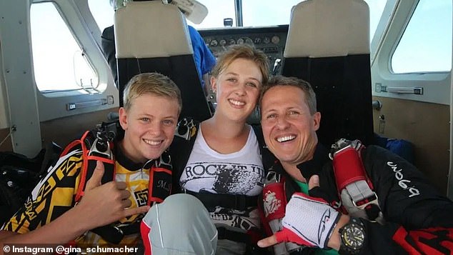 Despite reports to the contrary, it appears Schumacher did not attend the wedding of his daughter Gina (pictured) in 2024