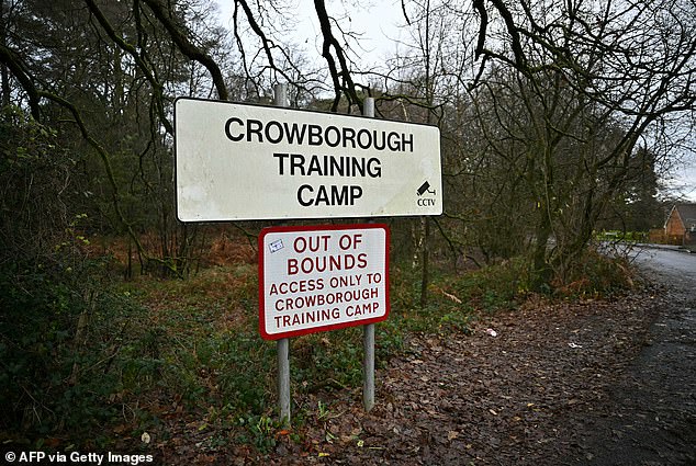 Signage for the Crowborough Training Camp