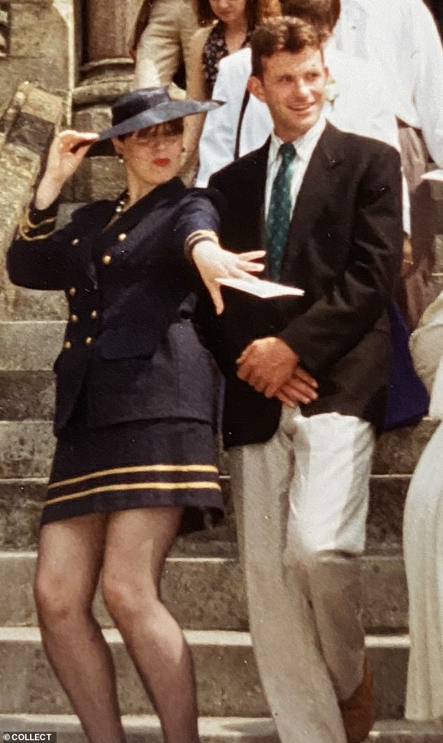 Caroline and Nick had been 'blissfully happy' for two years. Pictured a year before their split