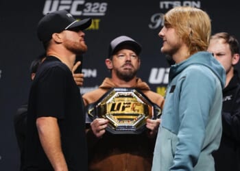 When will the cage-walks for huge UFC 324 main event be?