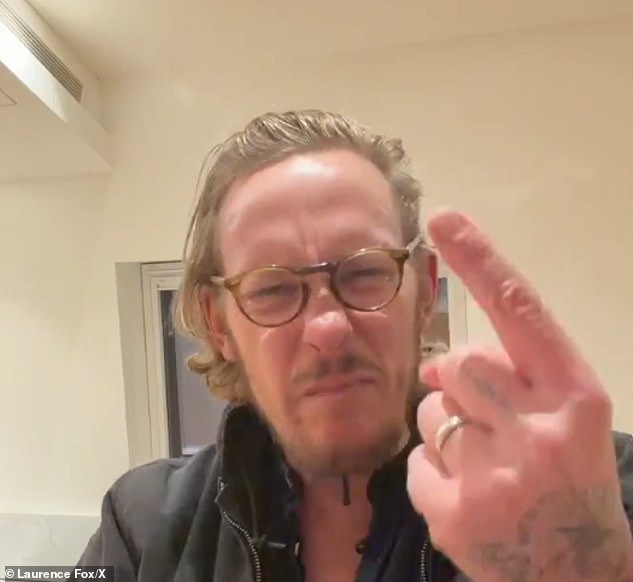 The controversial actor-turned-activist, 47, posted a foul-mouthed meltdown alleging one of his two children was 'jabbed' without his permission and left 'really ill'