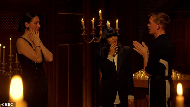 She continued: 'Two Traitors but totally faithful to each other. You did it, you absolutely did it. Congratulations'