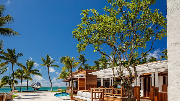 The resort is popular among the rich and famous and is now the centre of the couple's honeymoon