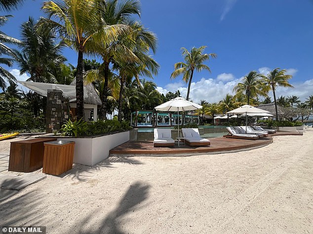 Holly announced in an interview following their nuptuals that they would be honeymooning in Mauritius - nut they delayed their trip for a weeks after the wedding and jetted out on Sunday