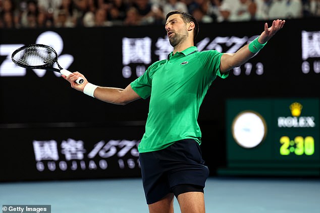 Djokovic was clearly frustrated - and the incident left Tim Henman shocked