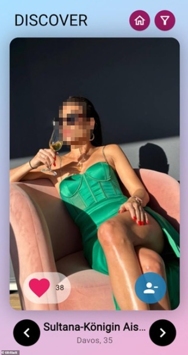 Dating profiles on titt4tatt where clients can chat with and book sessions with an escort