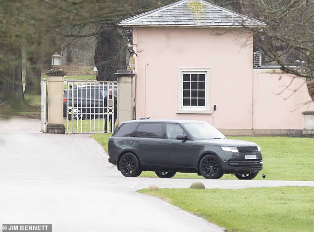 Andrew appeared to be travelling in a Range Rover leaving Royal Lodge last week