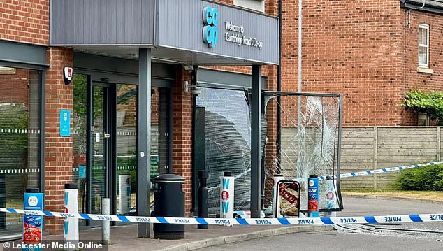 An ATM was stolen from a Co-op in Whetstone, Leicester on July 9 last year. It was targeted by serial burglar Tony Smith