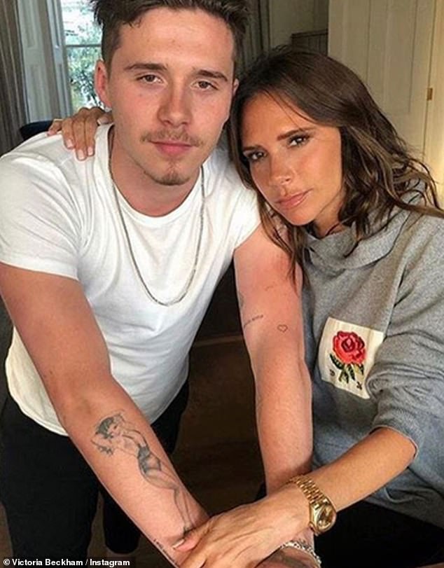 It comes as sources said on Saturday that Victoria feels 'betrayed' by Brooklyn's bombshell statement and dancing revelations after her years spent protecting him from 'dark stories'