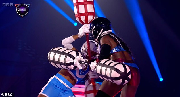 Mere minutes into the iconic Duel event, referee Mark Clattenburg was forced to issue a warning to Cyclone as she went head-to-head with Emily