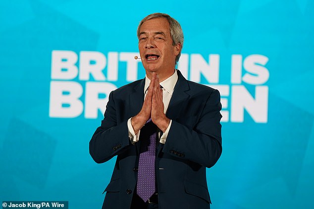 Mr Farage has boasted that Reform UK would emerge victorious in a by-election in Gorton and Denton