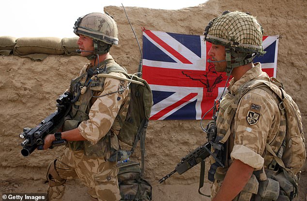 British Army soldiers from the 3rd Battalion The Parachute Regiment get ready to patrol during strike operation Southern Beast on August 4, 2008 in Maywand District in Kandahar Province, Afghanistan