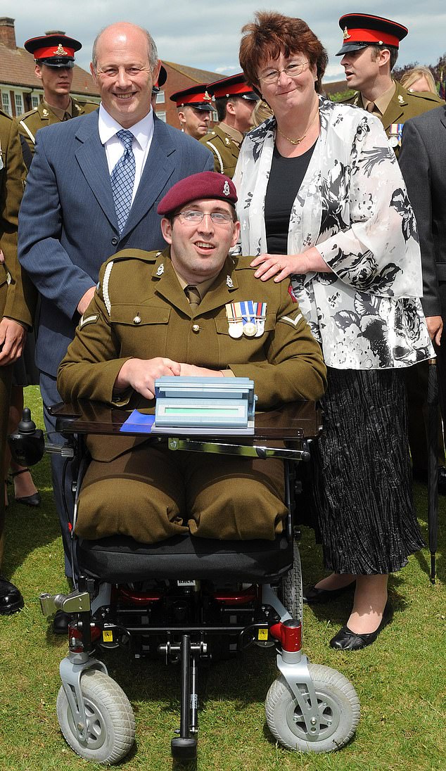 Diane Dernie, whose son Ben Parkinson is regarded as the most severely injured British soldier to survive in Afghanistan, decried Mr Trump as ¿a childish man trying to deflect from his own actions¿