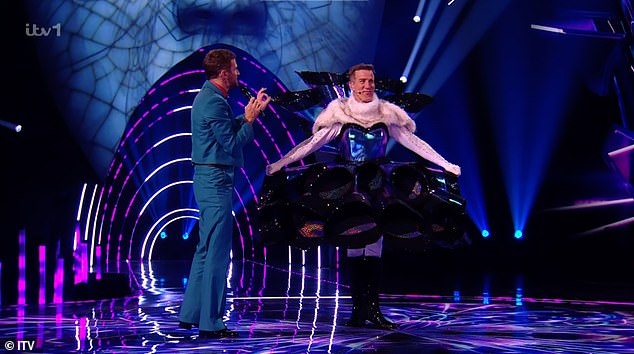 Flour bags were also a reference to him being a baker when he was younger - and being the 'bottom of success' was a node to when he was voted Rear of the Year