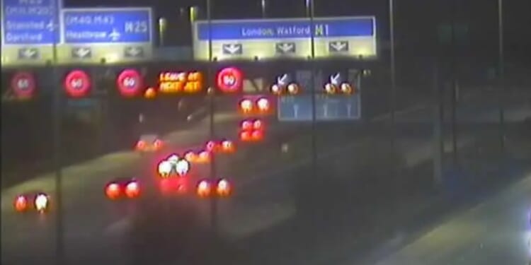 M1 grinds to a halt after crash as drivers face long delays & urged to avoid the area