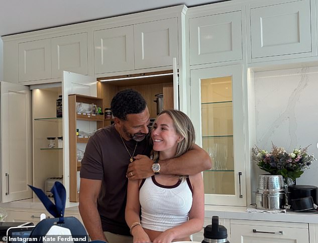 Kate Ferdinand's kitchen, filled with cabinets and optimised for storage, also enjoys a bright, white finish