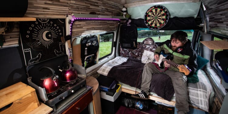 I've lived in an old minibus full-time for four years