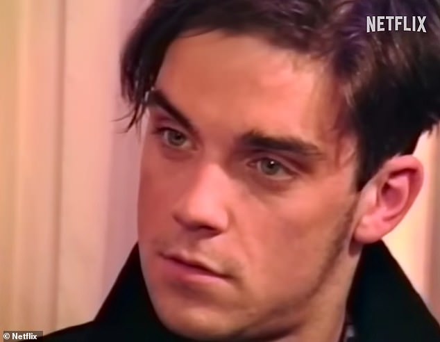 The Netflixshow, entitled Take That, charted the stratospheric highs that turned to crippling lows as the band imploded following Robbie Williams' (pictured) sudden departure in 1995