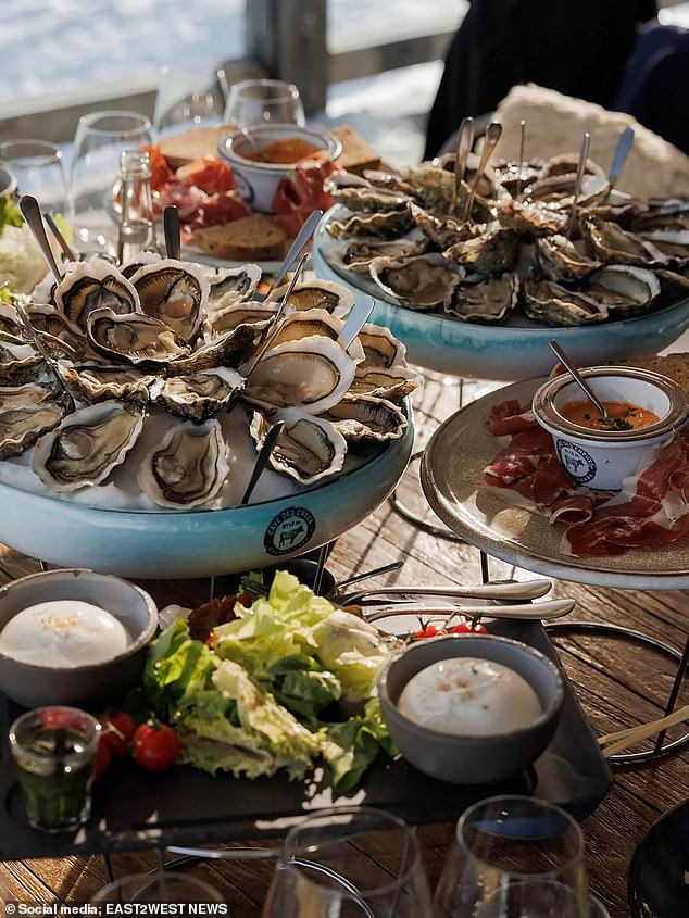 Guests were reportedly treated to oysters, prosciutto, jamón and premium alcohol, with one dinner alone costing up to 1 million rubles (£9,700)