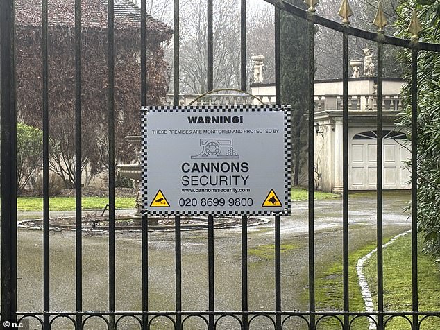 Although the house appears abandoned, it is protected around the clock by private security