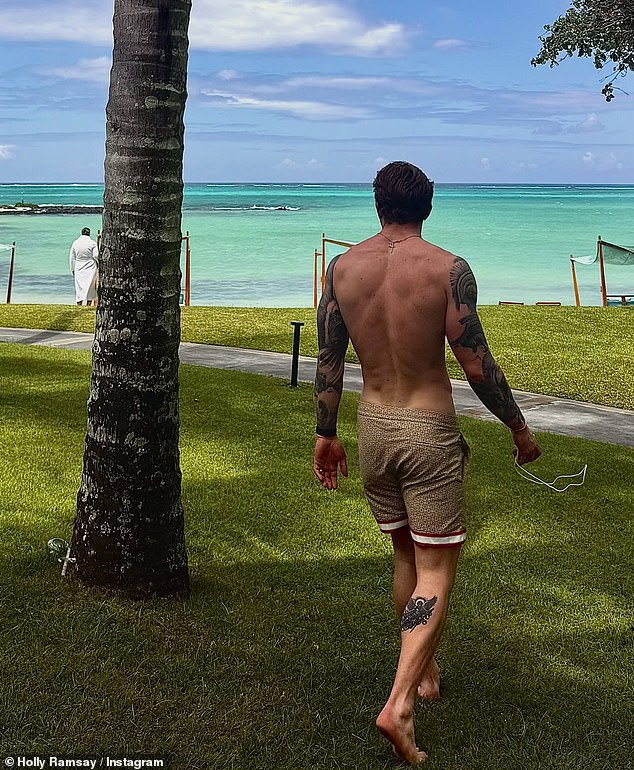 The couple's no-expense-spared jaunt has been covered as a 'wedding present' by Holly's father, Gordon Ramsay, himself a repeat visitor to Le Saint Géran with wife, Tana