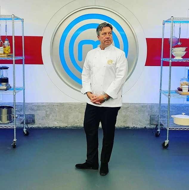 John Torode on the set of MasterChef. He has left the show over claims he used a racist term