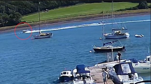 The driver was unable to see the danger and changed course, smashing into the kayak and throwing the victim into the water