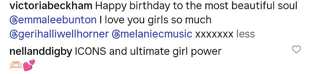 Victoria captioned the post: 'Happy birthday to the most beautiful soul. I love you girls so much'