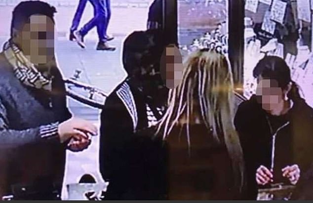 Rostas with a gang stealing jewellery in Herne Bay, Kent, in 2019