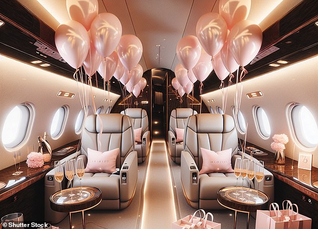 Private jet photo studios - which influencers hire by the hour to shoot content in - have sprung up across Dubai (Stock photo)