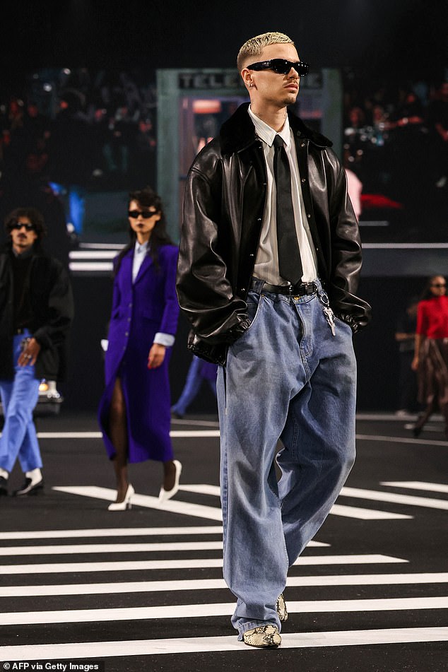 Romeo hit the catwalk for the Willy Chavarria fashion show