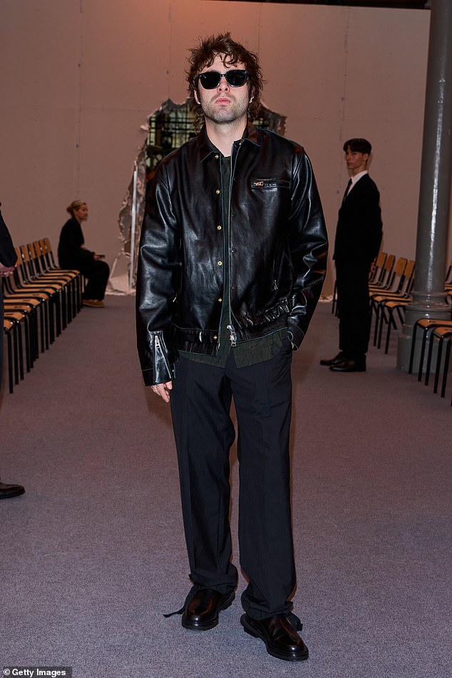 Lennon Gallagher attended the Sacai Menswear Fall/Winter 2026-2027 show a