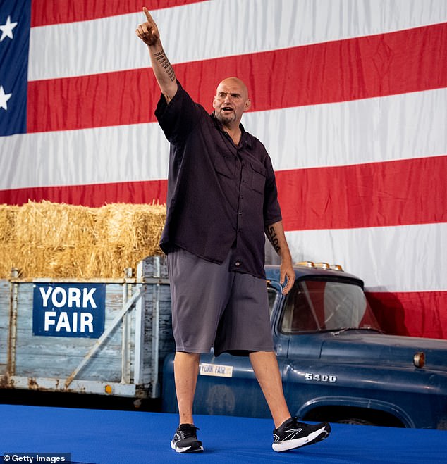 Speaking exclusively with the Daily Mail last year, Fetterman responded that Trump's public praise of him probably 'made my parents proud'