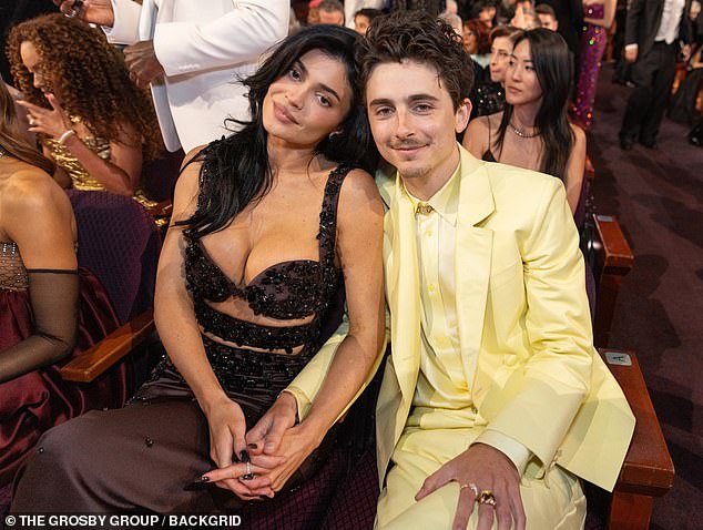 So when Kylie Jenner's boyfriend Timothée missed out on winning an Oscar in 2025 - fans were quick to blame the long-standing curse (pictured at the award's together)