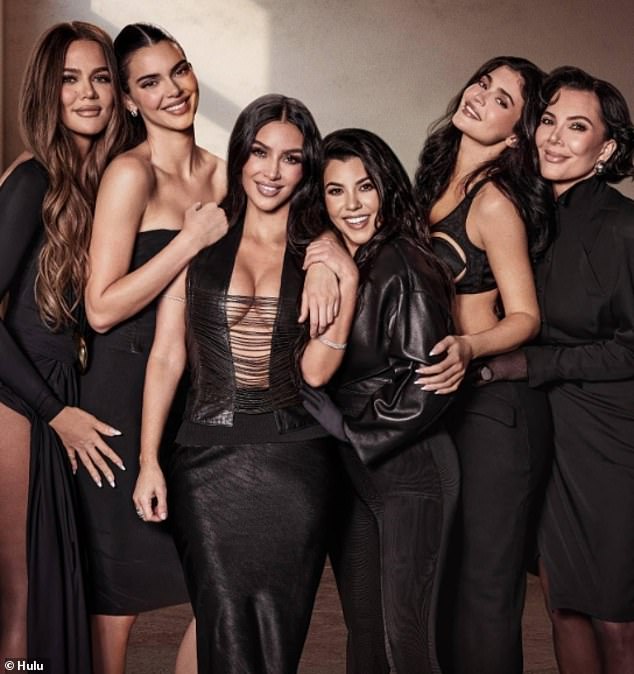 The Kardashian curse is a theory that every man who gets romantically involved with one of the sisters suffers a fall from grace (Khloé, Kendall, Kim, Kourtney, Kylie and Kris pictured L-R)