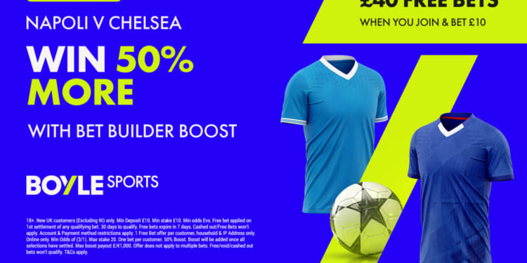 Get £40 free bets with BOYLE Sports, plus 50% win boost